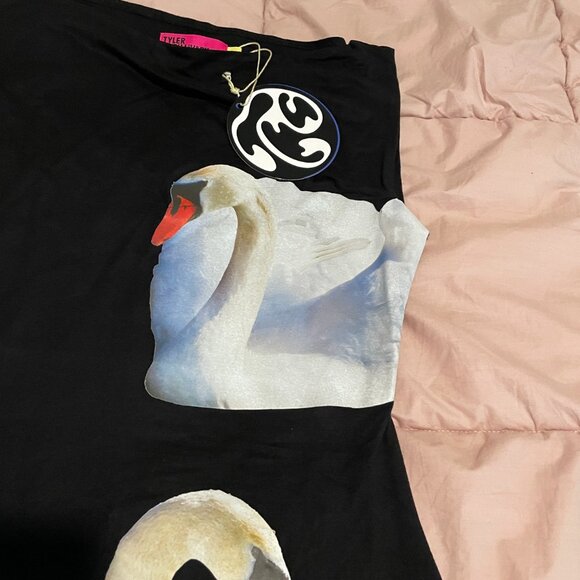 Tyler McGillivary Swan Mini Dress Size Large (runs very small) - Picture 4 of 6